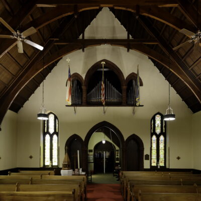 The nave of St Luke's Episcopal Church, Seaford De