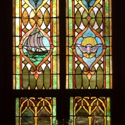 Memorial stained glass windows