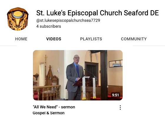 "All We Need", Gospel & Sermon